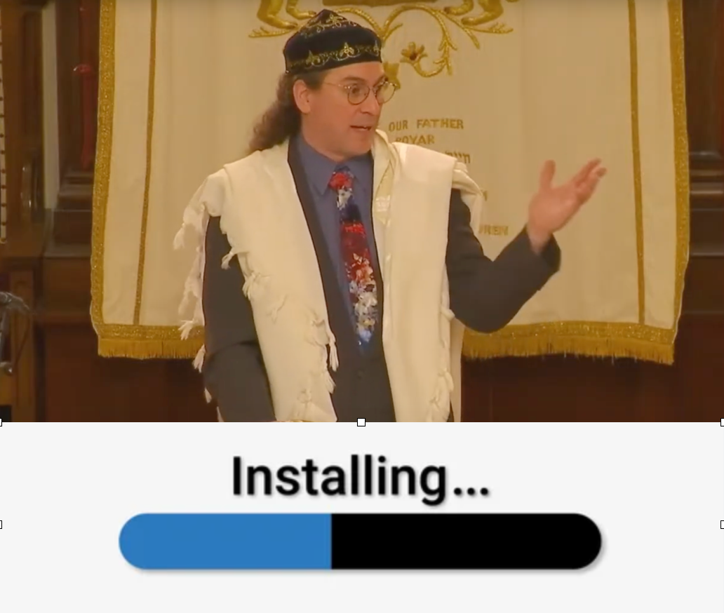 Installing Reb Josh Special Shabbat Service & Kiddush at the JCH